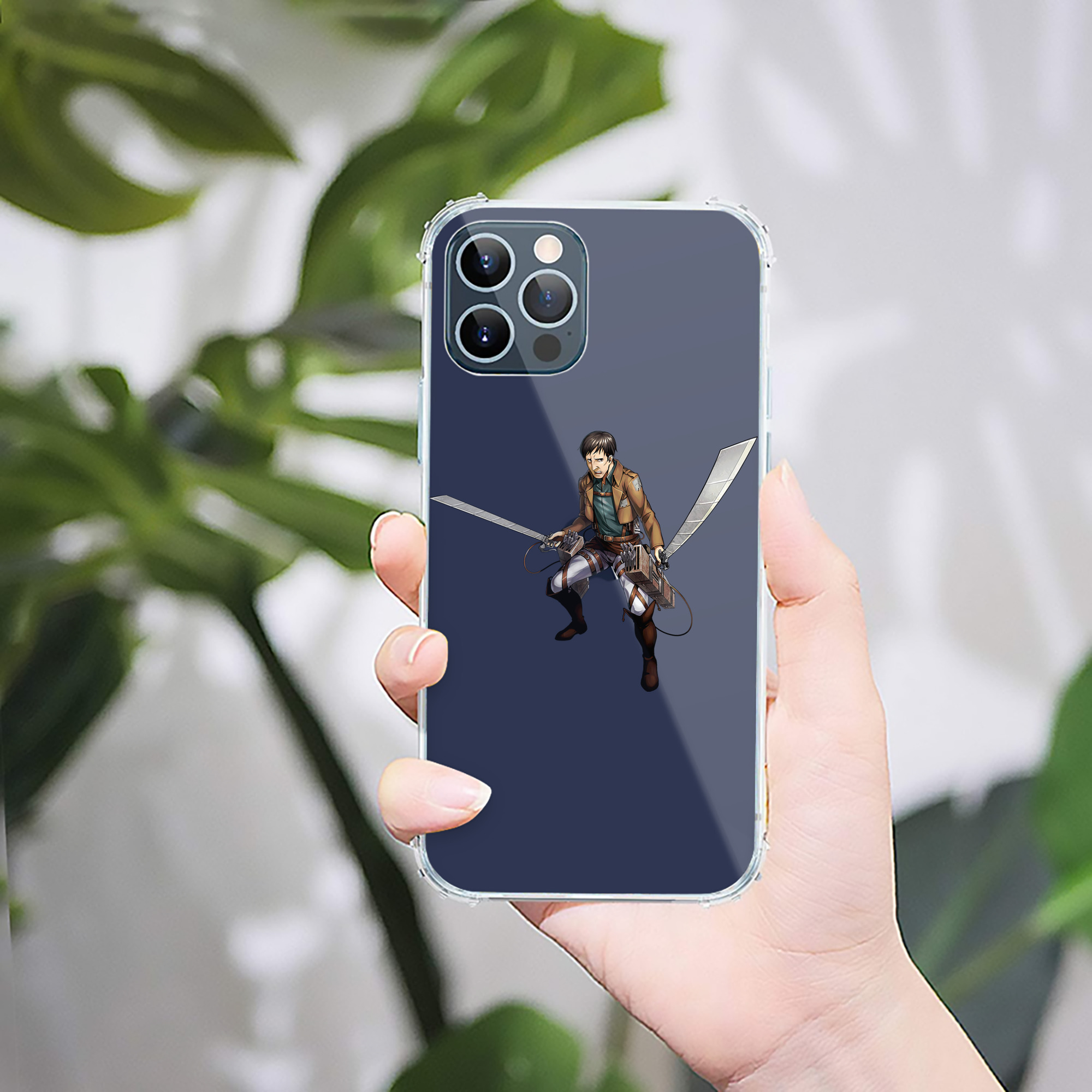（画像用） 進撃の巨人 Attack on Titan 【iPhone 12シリーズ対応】透明スマホケース（クリアソフトケース）